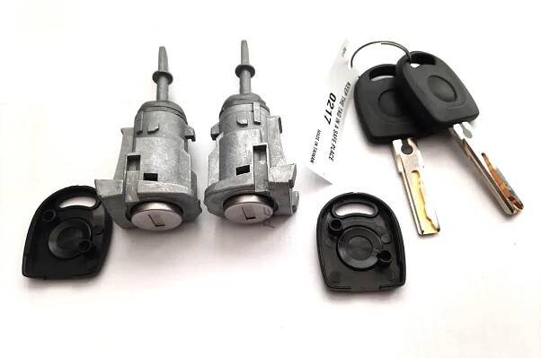 2x vložka + 2xklíč zámek dveří Fabia Octavia dveře L+P EU 6Y0898167E - Auto-moto