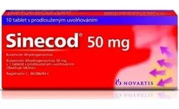 Sinecod 50 mg 10 tbl.