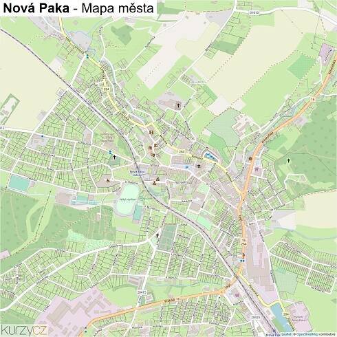 Nová Paka - mapy | Kurzy.cz