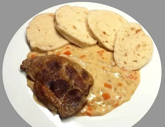 Vepřové krkovice se zeleninou na smetaně recept
