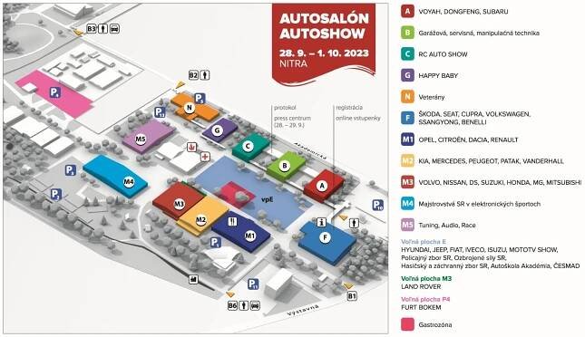 Autosalón Autoshow Nitra 2023 - agrokomplex NÁRODNÉ VÝSTAVISKO, štátny podnik
