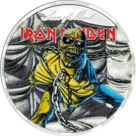 IRON MAIDEN Heavy Metalová kapela Iron Maiden coin Piece of Mind - 2 oz stříbrná mince