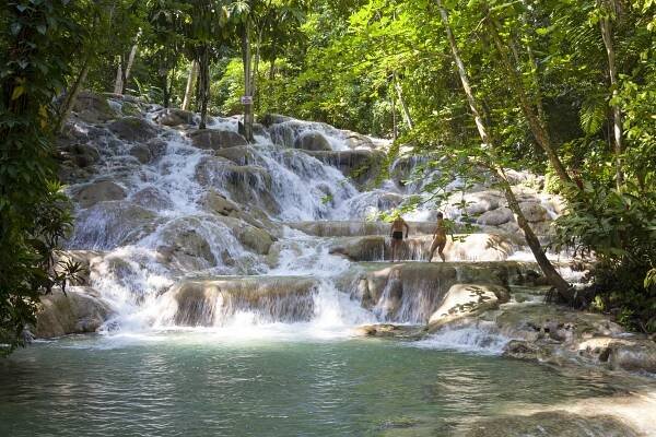 Visiting Dunn's River Falls in Jamaica