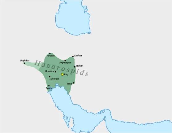 All land’s ever conquered by the Hazaraspids