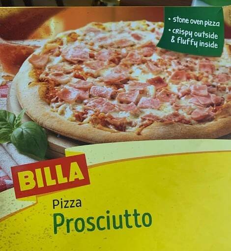 prosciutto pizza Billa
