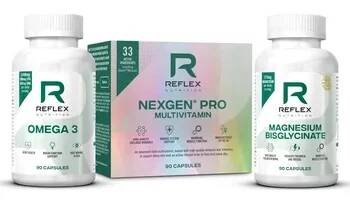 Reflex Nutrition Nexgen Pro 90 kapslí + Reflex Nutrition Omega 3 90 kapslí + Reflex Nutrition Magnesium Bisglycinate 90 kapslí