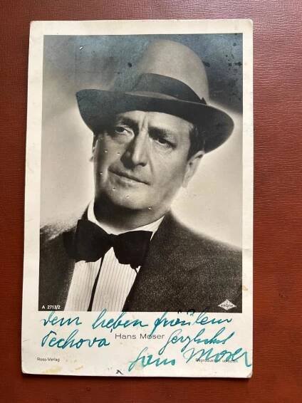 Hans Moser podpis