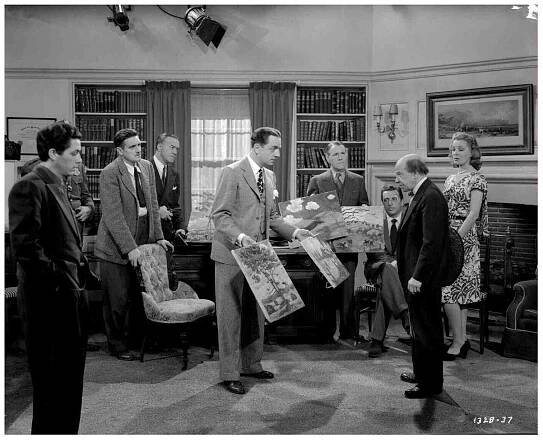 William Powell, Irving Bacon, Leon Ames, Donald Meek - The Thin Man Goes Home - Z natáčení
