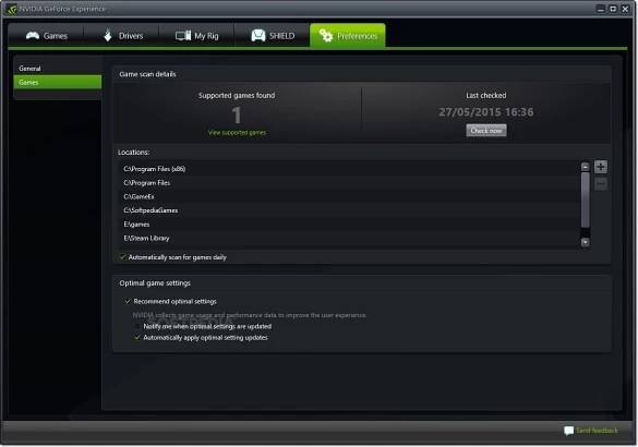 NVIDIA GeForce Experience Download - Softpedia