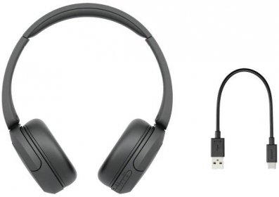 Sony WH-CH520 Sluchátka On Ear Bluetooth® stereo černá Redukce šumu mikrofonu Indikátor nabití, headset, personalizace zvuku