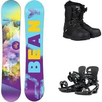 Snowboard Dětský SNB SET BEANY snowboard MEADOW + vázání + snb boty Typ SNB: MEADOW velikost 135 cm, Vázání: TRUST M, Typ a velikost snb bot: NINJA BS velikost 41