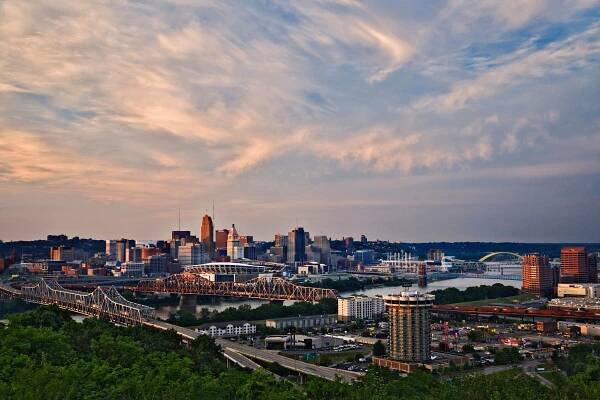 Cincinatti Ohio Skyline