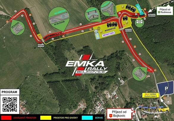 Mapa EMKA Rally Bojkovice 2025 areál (1)
