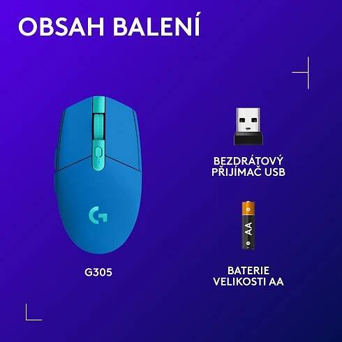 Logitech G305 modrá