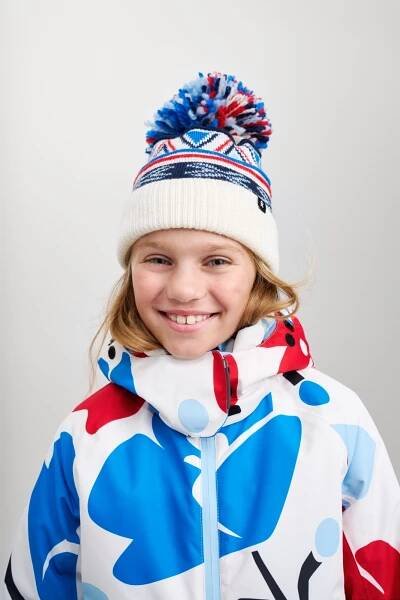 Dětská zimní čepice Reima Kirjoen - Black - Skibi Kids
