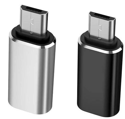 Adaptér USB typu C na kabel USB C na Micro USB Slitina Adaptér Micro USB Samec na Samec typu C Konvertorový konektor pro telefonní tablet