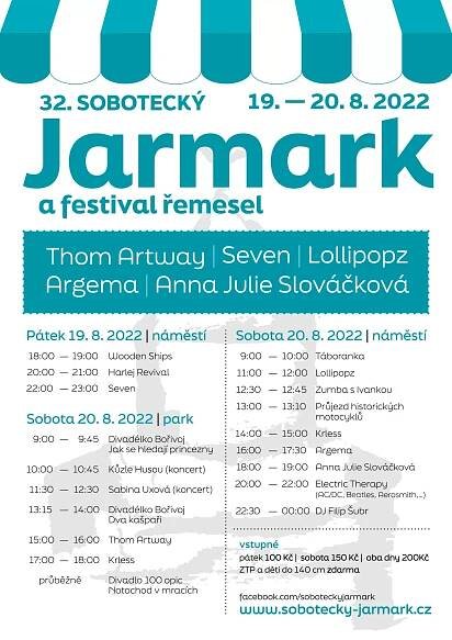 Sobotecký jarmark a festival řemesel se koná 19. – 20. 8. 2022 – Obec Dlouhá Lhota