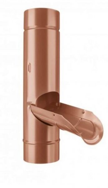 Zachytávač vody pozinkovaný FeZn Lakovaný RAL 8004 cihlová ? 80mm