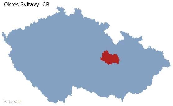Základní mapa obce Svitavy v ČR