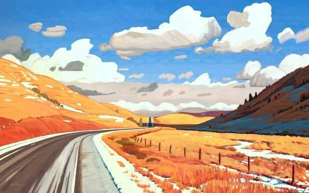  Vanishing Point  30 x 48  Acrylic on Canvas  SOLD 