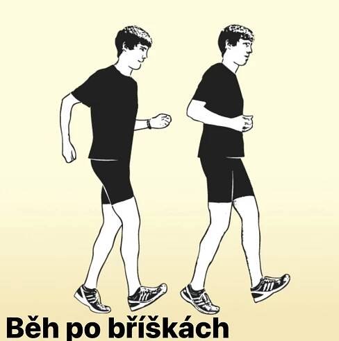 Běžecká abeceda, základ běžecké gramotnosti - běh po bříškách