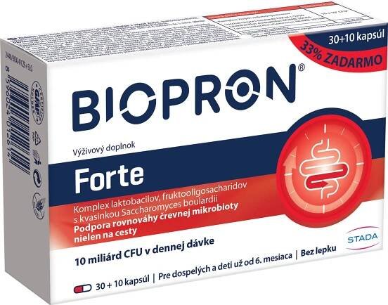 BIOPRON Forte 1×40 cps, výživový doplnok