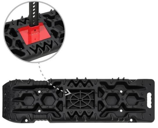 vidaXL Vyprošťovací desky 2 ks černé 107 x 31 x 7 cm nylon, Černá