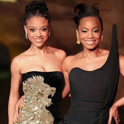 Tiffany Boone and Anika Noni Rose attend the 'Pride Rock' photocall for 
