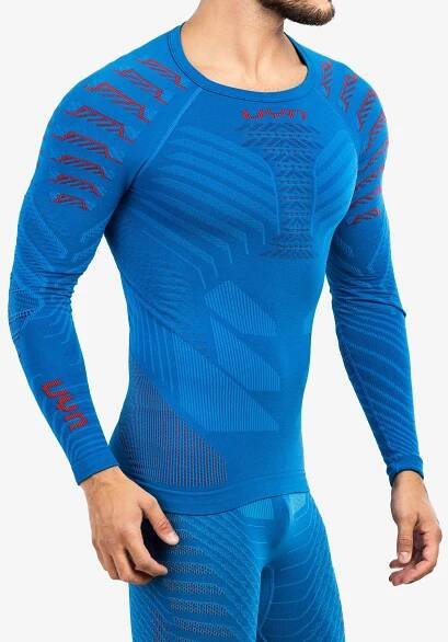 Funkční mikina UYN Resilyon UW Shirt LS Round Neck - blue/red