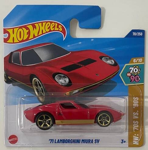 HOT WHEELS 71 LAMBORGHINI MIURA SV