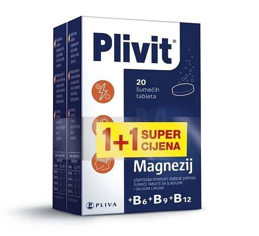 PROMO Plivit Magnezij šumeće tablete 1+1