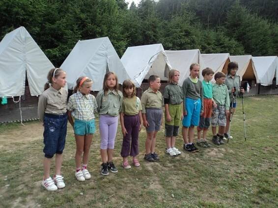 Fotečky tábora 2012 – Pinýrská skupina Dřevohostice – Rajnochovice Sochová