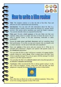 how to write a film review - English ESL Worksheets for distance learning and physical classrooms Films, Argumentative Writing, Best Essay Writing Service, Argumentative Essay, Essay Help, Essay Writer, Essay Writing, Writing Skills, Film Review