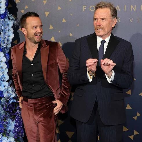 Aaron Paul Bryan Cranston Fontainebleau las vegas 12 13 23