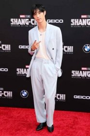 Mark Tuan attends Disney's premiere of "Shang-Chi And The Legend Of The Ten Rings" at El Capitan Theatre on August 16, 2021 in Los Angeles