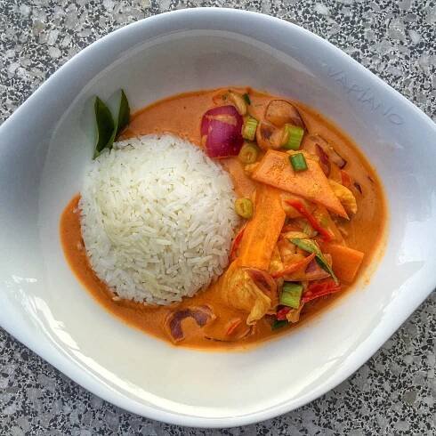 Asien Spezial - Rotes Thai Curry - Chicken - Bigmeatlove