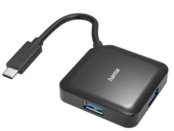 HAMA Hub USB-C 4x porty 5 Gbit/s