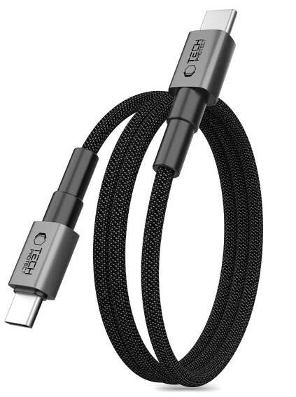 TECH-PROTECT ULTRABOOST DNA MAGTWIST TYPE-C CABLE PD 100W / 5A 100CM IRON GREY