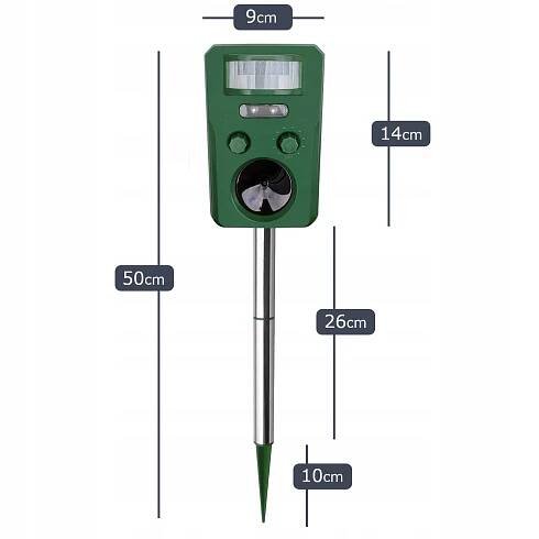 Odpuzovač proti kočkám, kunám, myším, psům, ptákům, lesní zvěři PRO EXPERT SCARER 0,7 kg - Allegro