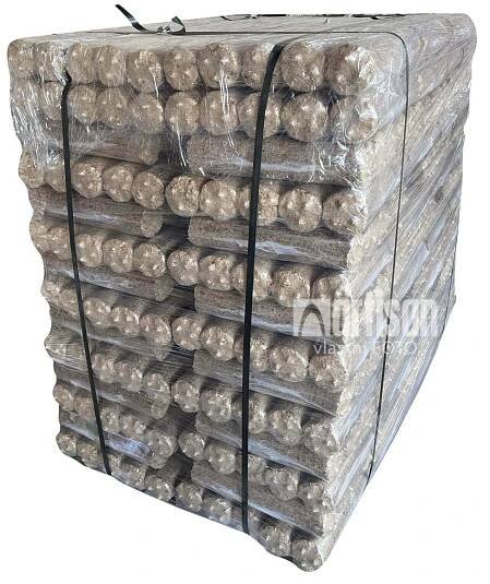Dřevěné brikety JACER, bal. 9,5 kg/5 ks - paleta 950 kg - OSOBNÍ ODBĚR NA PROVOZOVNĚ
