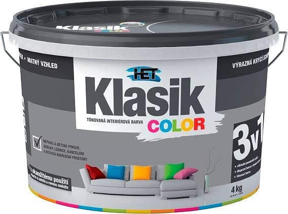 Het Klasik Color 0167 šedý betonový 4kg HET