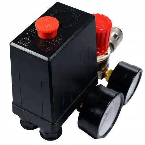 TLAKOVÝ SPÍNAČ PRO KOMPRESOR 230V 2-12BAR TLAKOVÝ SPÍNAČ BLACK za 301.00CZK - Allegro