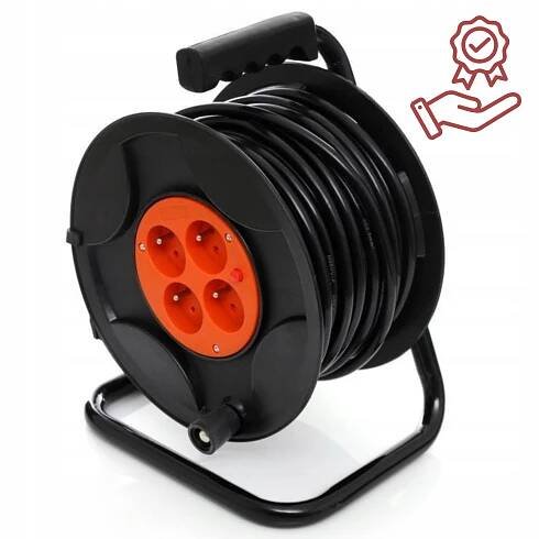 PRODLUŽOVACÍ KABEL BUBNOVÝ 50 M 3x25 mm STAVEBNÍ POJISTKA DLOUHÝ BUBEN SILNÝ EAN (GTIN) 5905567813535