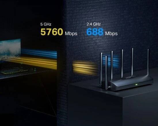 WiFi router Mercusys MR37BE, BE6500 Wi-Fi 7