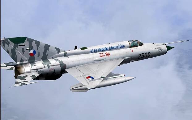 MIG-21MFN CEF retro 2500 (repaint) FSX / P3D | Flightsimulator