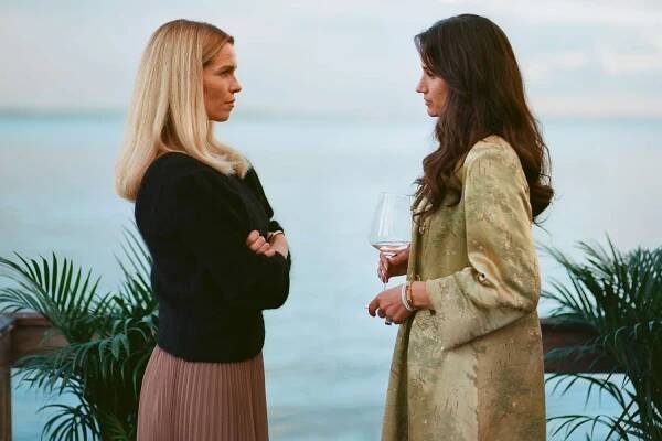 Marie Bach Hansen as Cecile Mike Vinter-Jensen and Danica Curcic as Katarina Hoffmann in 'Secrets We Keep'.