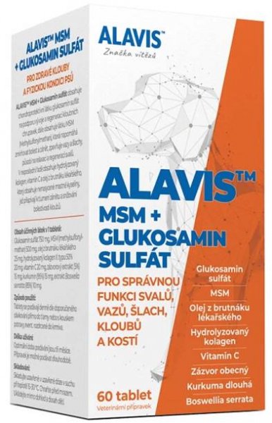 Alavis MSM+Glukosamin sulfát tbl.60 - skladem