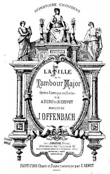 La fille du tambour-major (Offenbach, Jacques) – IMSLP
