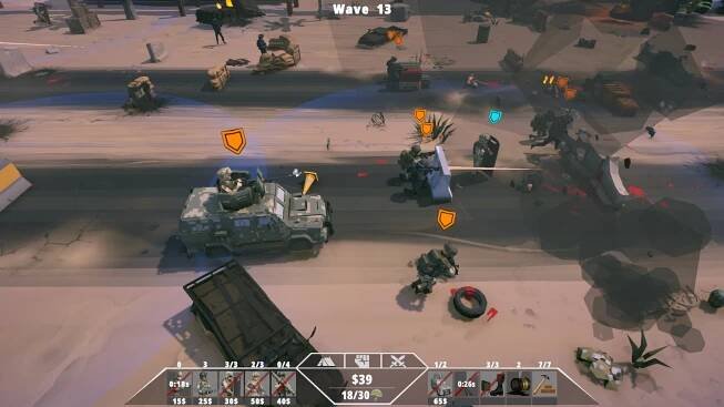 The frontline is a capricious seesaw in budget autobattler-RTS Operation: Polygon Storm