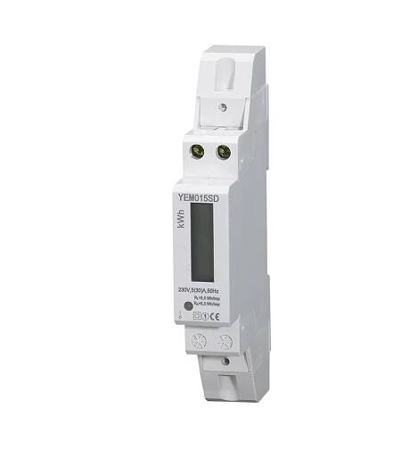 Elektroměr CARSPA YEM015SD na DIN lištu jednofázový digitální
